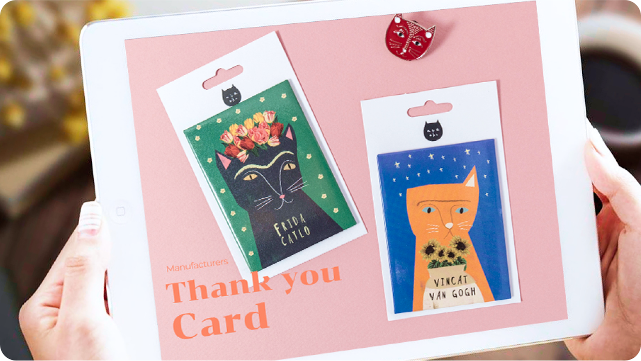 Create personalized photo thank you card